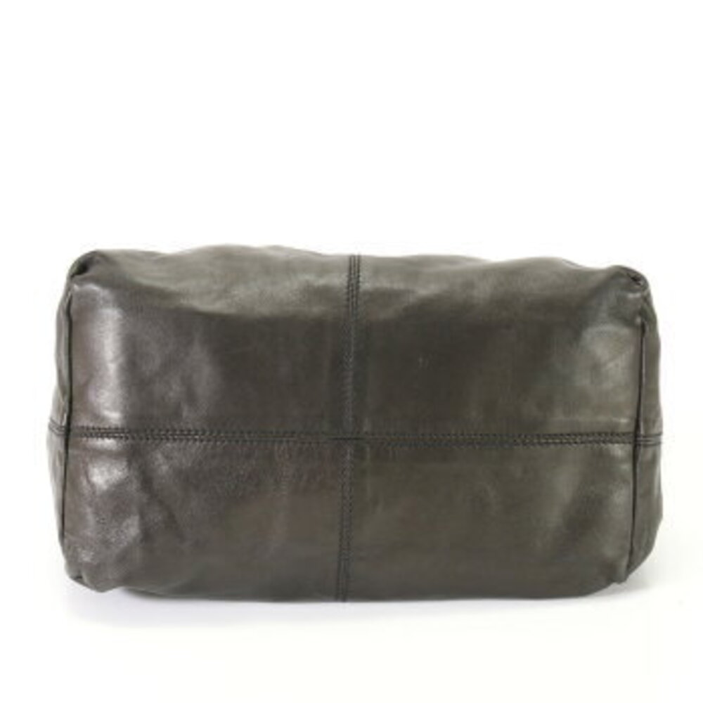 Prada handbag shoulder bag black leather work triangle documents logo tote EFE - Picture 8 of 14